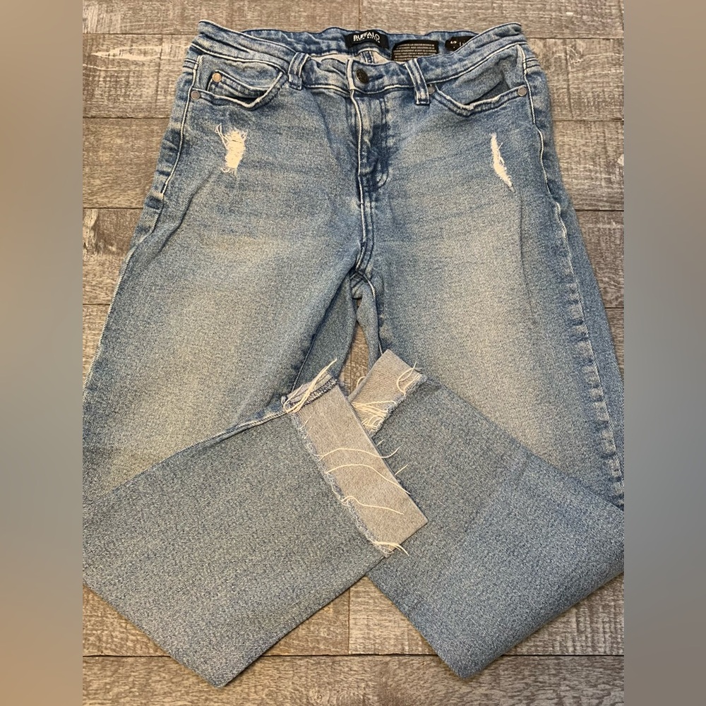 Buffalo David Bitton Straight Cuffed Vintage Jeans - Picture 10 of 13